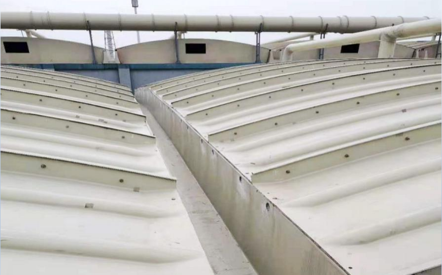 无锡市蓝博污水厂污水池大跨度大梁