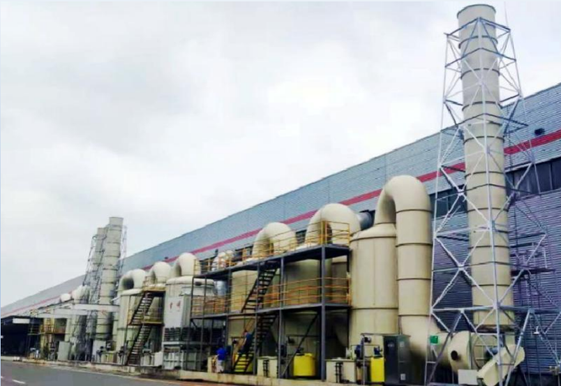 常州金牛研磨有限公司工业废气治理60000m³/h